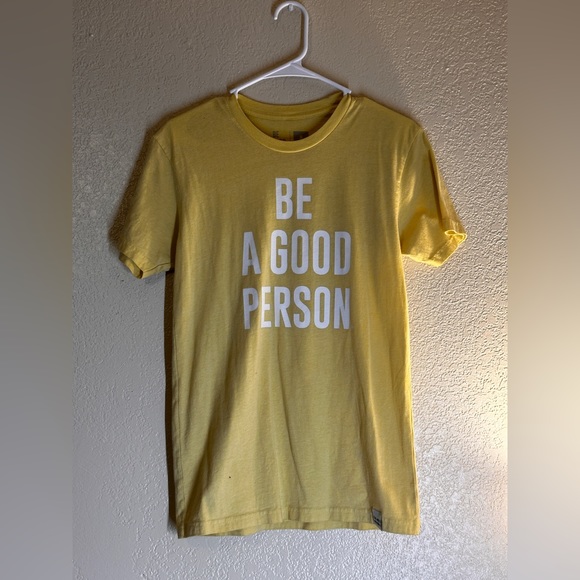 Light Yellow Be A Good Person Tshirt. - Picture 1 of 1